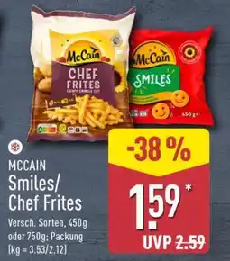 Aldi Nord MCCAIN Smiles/Chef Frites Angebot