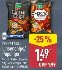 Aldi Nord FUNNY-FRISCH Linsenchips/Popchips Angebot