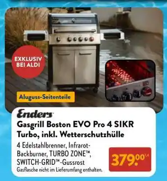 Aldi Nord Gasgrill Boston EVO Pro 4 SIKR Turbo, inkl. Wetterschutzhülle Angebot