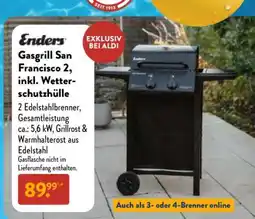Aldi Nord Enders Gasgrill San Francisco 2, inkl. Wetterschutzhülle Angebot