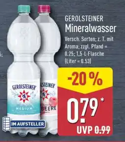 Aldi Nord Gerolsteiner Mineralwasser Angebot