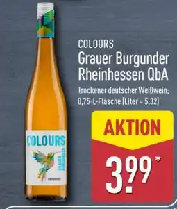 Aldi Nord COLOURS Grauer Burgunder Rheinhessen QbA Angebot