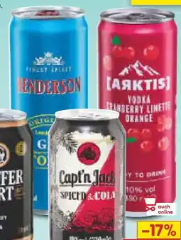 Netto Marken-Discount Capt’n Jack Spiced & Cola Angebot