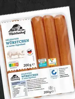 PENNY Mühlenhof Delikatess Würstchen Angebot
