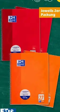 PENNY Oxford Collegeblöcke DIN A4 Angebot
