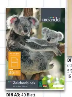 Lidl Crelando Zeichenblock Angebot