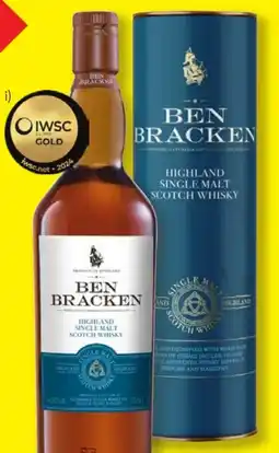 Lidl Ben Bracken Highland Single Malt Scotch Whisky Angebot