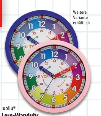 Lidl Lupilu Lern-Wanduhr Angebot