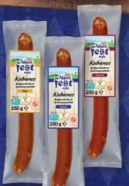 Lidl Alpenfest Kabanos Angebot