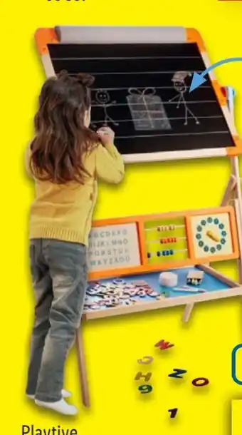 Lidl Playtive Holz-Standtafel Angebot