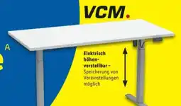 Lidl VCM Höhenverstellbarer Schreibtisch E-­Lona Angebot