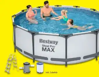 Lidl BestWay Steel Pro Max Stahlrahmenpool-Set Angebot
