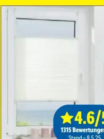 Lidl Lichtblick Plissee Klemmfix Angebot