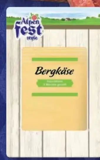 Lidl Alpenfest Bergkäse Scheiben Angebot
