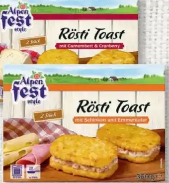 Lidl Alpenfest Rösti Toast Angebot