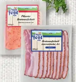 Lidl Alpenfest Bratenaufschnitt Österreichischer Art Angebot