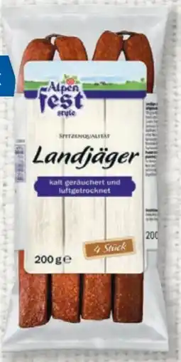 Lidl Alpenfest Landjäger Angebot