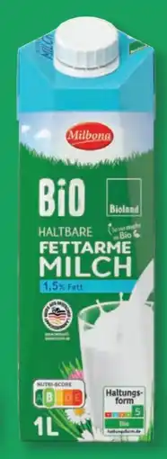 Lidl Milbona Bio Haltbare Fettarme Milch Angebot