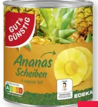 Scheck-in-Center Gut & Günstig Ananas Scheiben Angebot