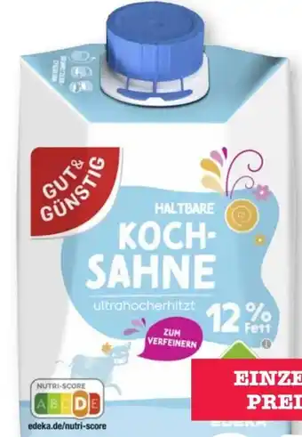 Scheck-in-Center Gut & Günstig H-Kochsahne Angebot