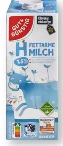 Scheck-in-Center Gut & Günstig Fettarme H-Milch Angebot
