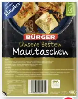 Scheck-in-Center Bürger Unsere Besten Maultaschen Angebot