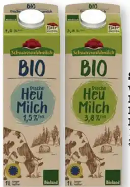 Scheck-in-Center Schwarzwaldmilch Bio Heu Milch Angebot