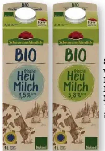 Scheck-in-Center Schwarzwaldmilch Bio Heu Milch Angebot