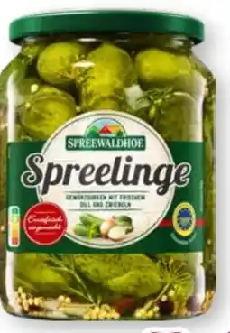 Scheck-in-Center Spreewaldhof Spreelinge Gewürzgurken Angebot