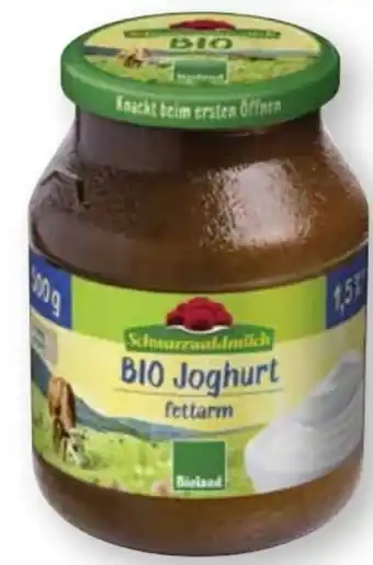 Scheck-in-Center Schwarzwaldmilch Bio Joghurt fettarm Angebot