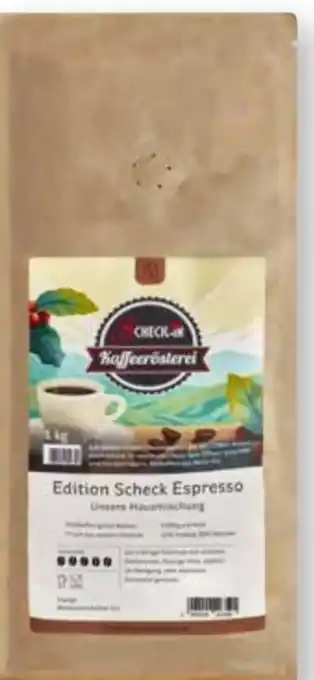 Scheck-in-Center Scheck-in Kaffeerösterei Edition Scheck Espresso Angebot