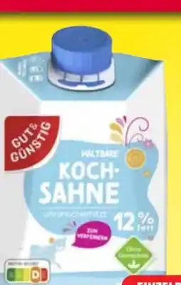 Edeka Gut & Günstig H-Kochsahne Angebot