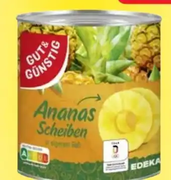 Edeka Gut & Günstig Ananas Scheiben Angebot