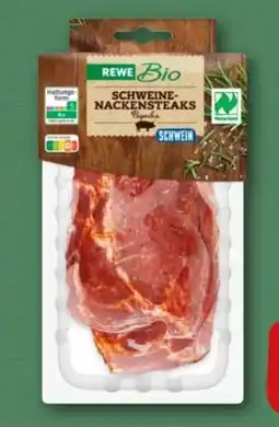 REWE Center Rewe Bio Schweine-Nackensteaks mariniert Angebot