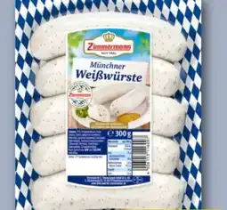 REWE Center Fleischwerke Zimmermann Münchner Weißwürste Angebot