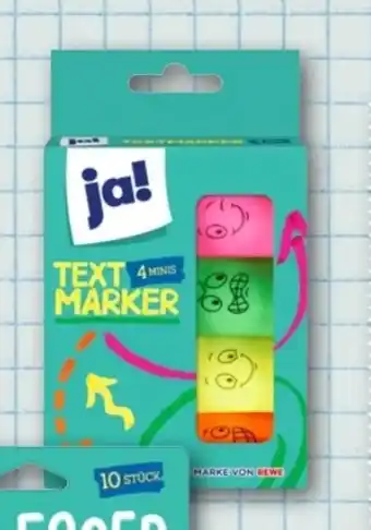 REWE Center ja! Mini Text Marker Angebot
