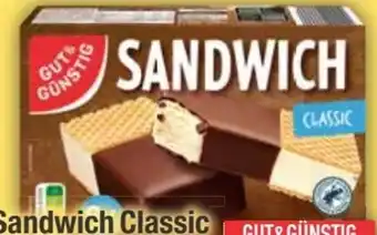 E-Center Gut & Günstig Sandwicheis Classic Angebot