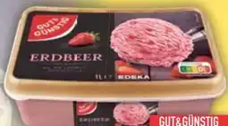 E-Center Gut & Günstig Eiscreme Erdbeere Angebot