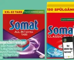 Edeka Somat Spülmaschinen Tabs All-in-1 Extra XXL Angebot