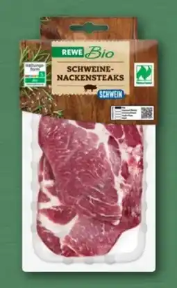 REWE Center Rewe Bio Schweine Nackensteaks Angebot