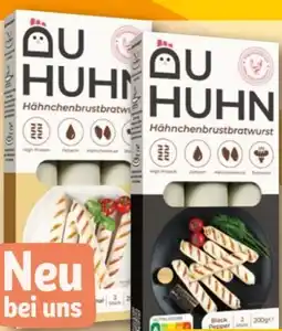 REWE Du Huhn Hähnchenbrustbratwurst Angebot