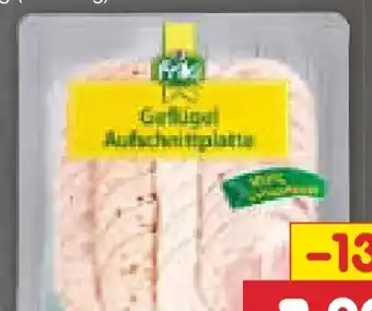 Netto Marken-Discount Friki Geflügel Aufschnittplatte Angebot
