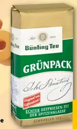 REWE Center Bünting Tee Grünpack Echter Ostfriesen-Tee Angebot