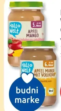 Budni Hallo Welt Bio Gläschen Angebot