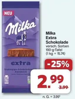 Famila Nord West Milka Extra Schokolade Angebot