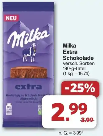 Famila Nord West Milka Extra Schokolade Angebot