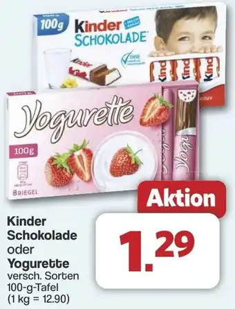 Famila Nord West Kinder Schokolade oder Yogurette Angebot