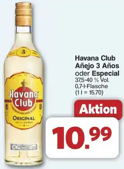 Famila Nord West Havana Club Añejo 3 Años oder Especial Angebot