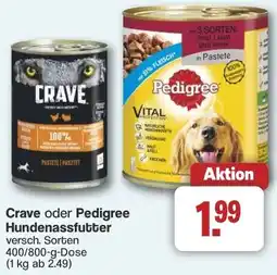 Famila Nord West Crave oder Pedigree Hundenassfutter Angebot