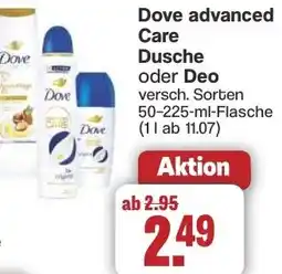 Famila Nord West Dove advanced Care Dusche oder Deo Angebot